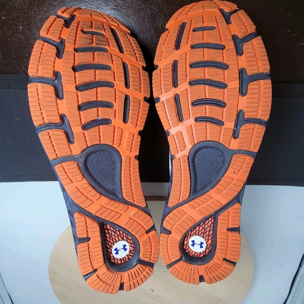 Under Armour HOVR Sonic 4 Auburn Tigers Mens Size 13 White Navy Running Shoes